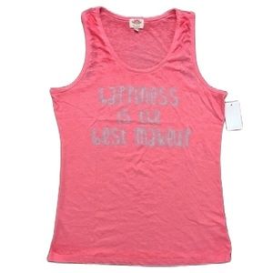 Pink Lotus Pink and Gray Workout Tanktop